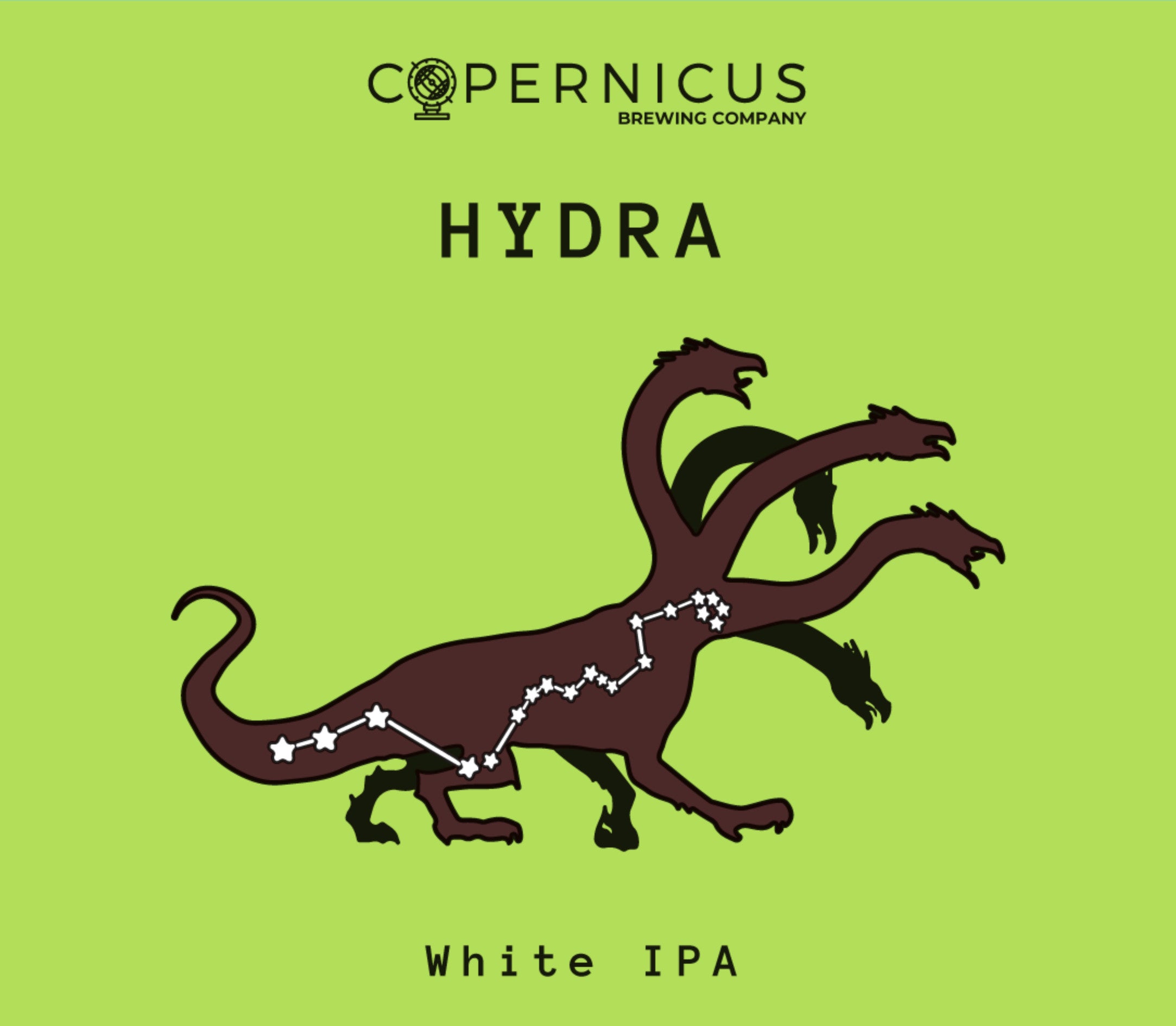 Etiqueta de cerveza Copernicus Hydra - White IPA