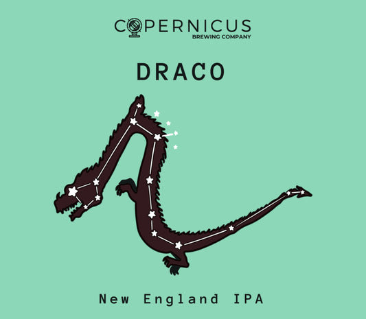 Etiqueta de cerveza Copernicus Draco - New England IPA