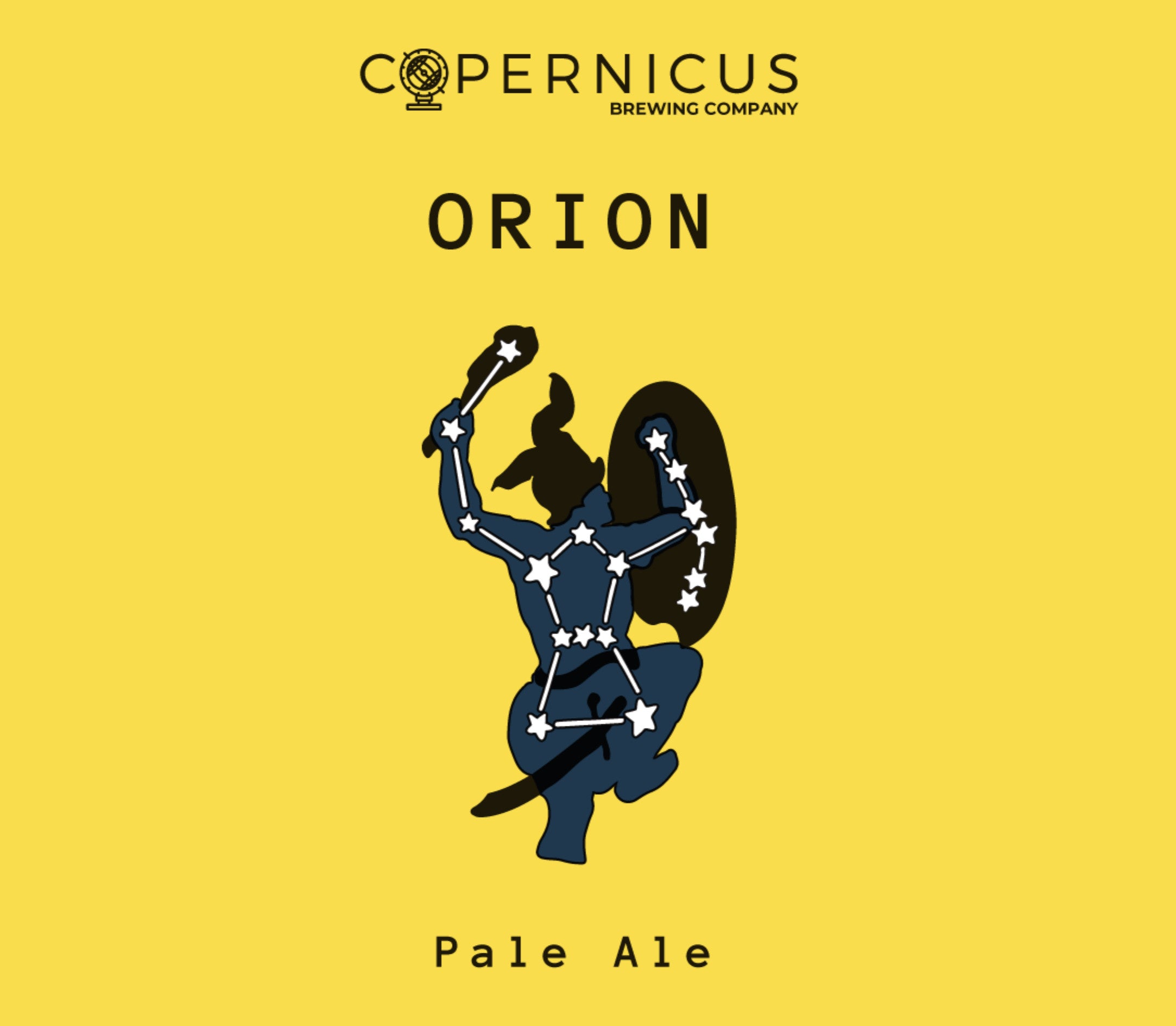 Etiqueta de cerveza Copernicus Orion - Pale Ale